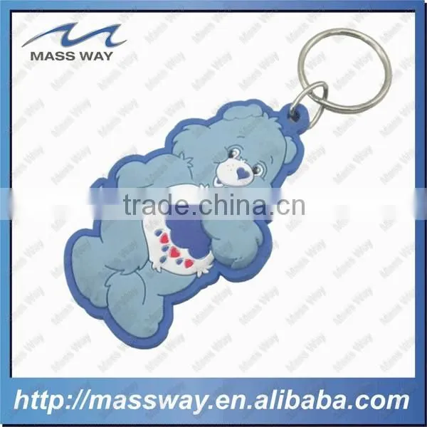 Kids Lovely Cartoon Custom Design 3D Soft Rubber PVC Key Chain photo-5