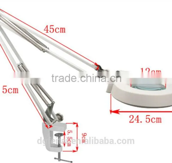 Vertical FT-86A LED Light Desktop 5X Magnifying Lamp Magnifier Workbench Lamps 20X photo-2