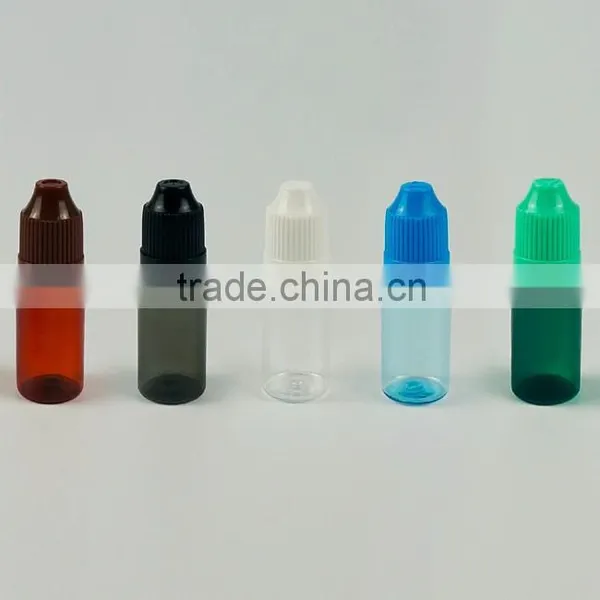 10ml PE Plastic E-liquid Bottle,e-cig Dropper Bottle With Childproof Cap photo-2