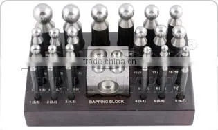 Dapping Block Punch Set for Jewellary Making Tools photo-5