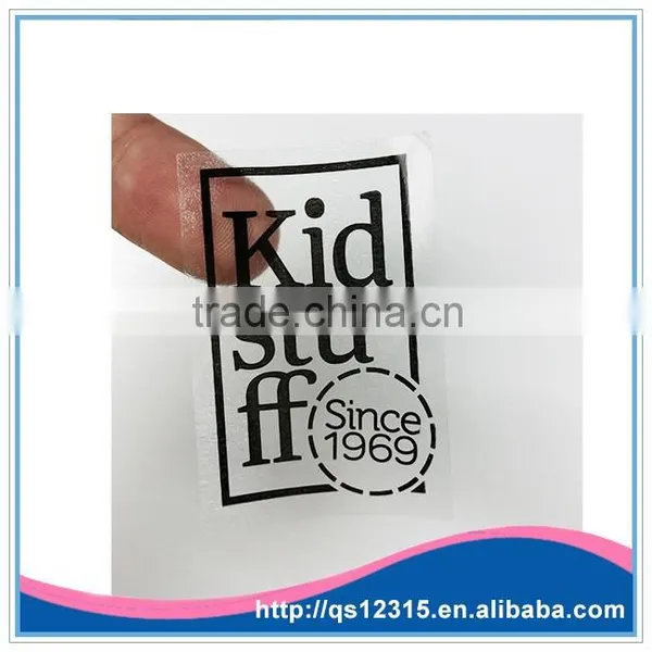 Custom PVC Waterproof Printing Plastic Transparent Sticker for Packaging