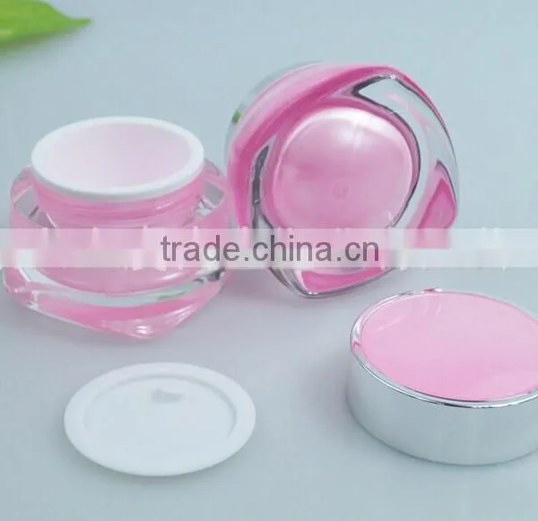 Hot Skin Care Luxury Empty Acrylic Cosmetic Container With Colorful Cap photo-6