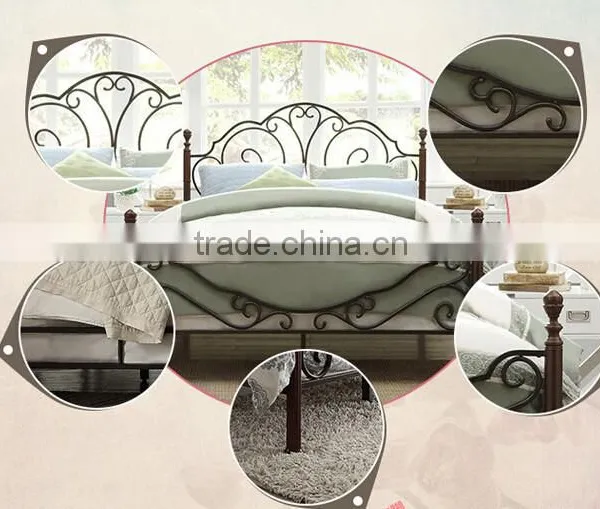 Iron Bed Parts Antique Iron Unfolding Bed Wrought Iron Bunk Bed photo-3