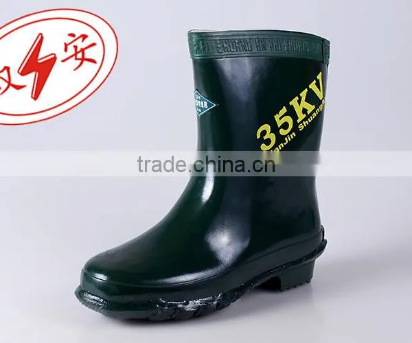 Insulated Nature Rubber Safety Boots for Cable Work photo-6