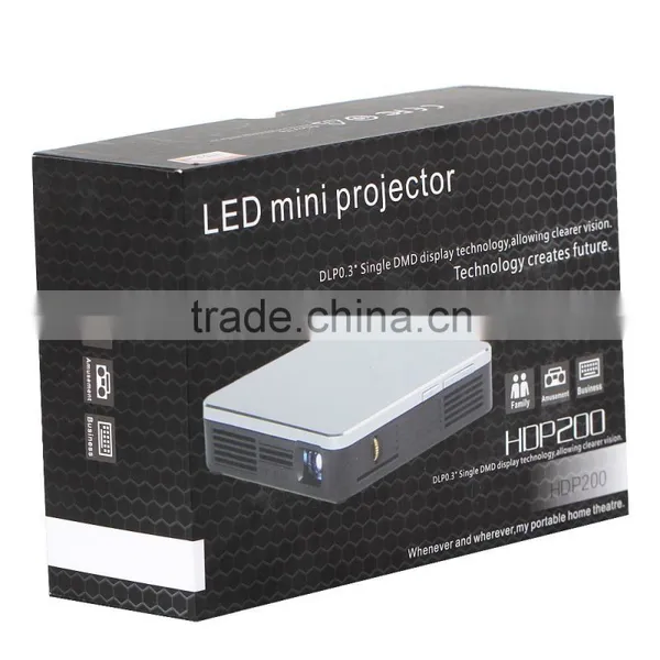 DLP Style LED Mini Projector With Built-in Battery Bluetooth and Smart Phone Supported photo-3