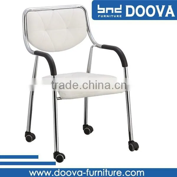 Leather Chair Arm Covers Armchair With Casters photo-4