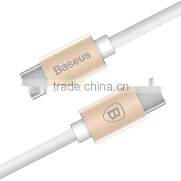 2A Baseus Gather Series Type-C to Type-C Cable for Macbook + Type-C Luxury Gold Type-C Data Cables photo-4