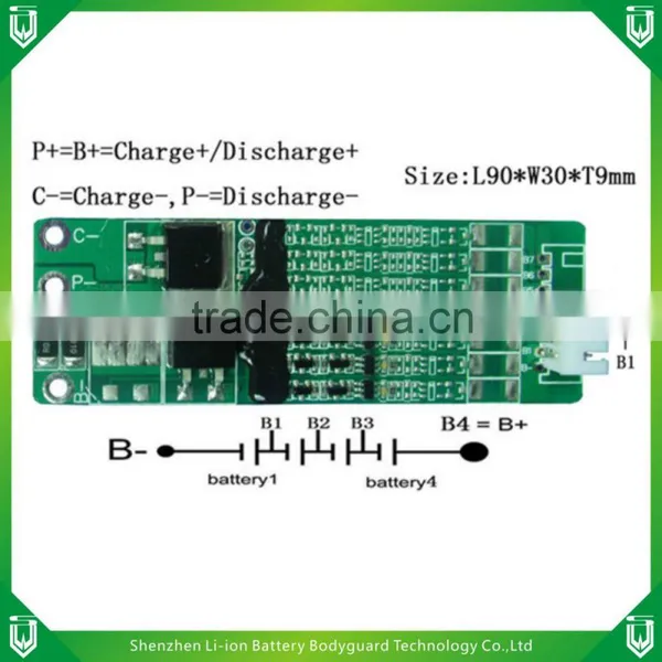 For 12.8V(4S)LiFePO Battery Packs electric bicycle pcb board,pcb manufacturer,pcb machine