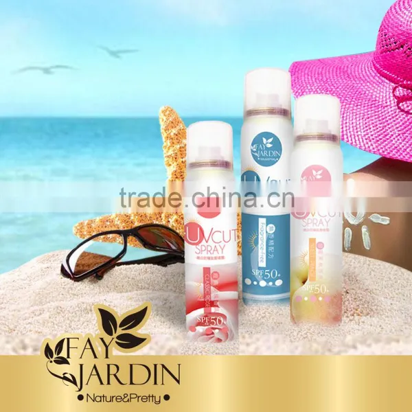 Refreshing moisturizing SPF50 sunscreen spray