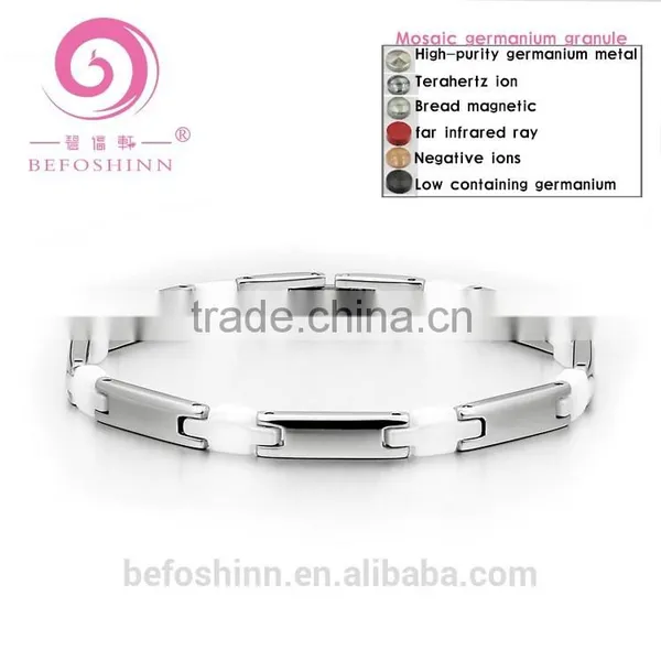 China Manufacturer Sport Titanium Bracelet Germanium Titanium Sports Energy Bracelet