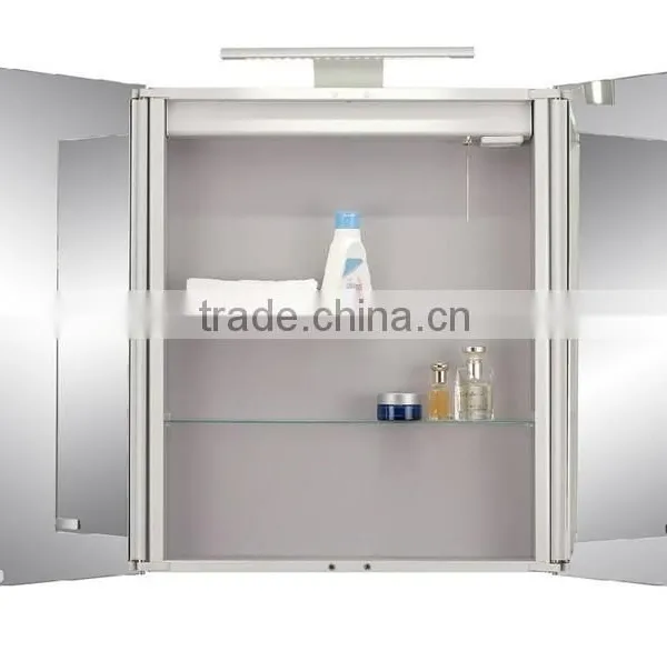 High Quality Aluminum Cabinet With Led Mirror and Shaver Socket ,Led photo-2