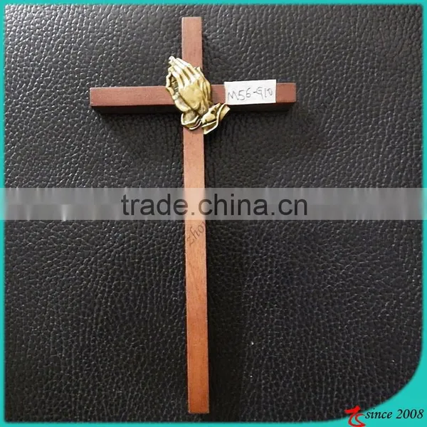 Wood Inspired Bronze Wall Cross Crucifix Jesus Christ photo-5