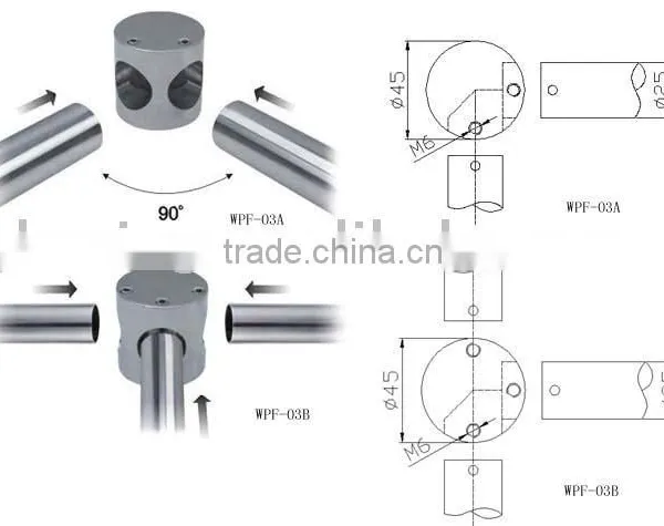 Tube Connector/Toilet Cubicle/washroom Accessory