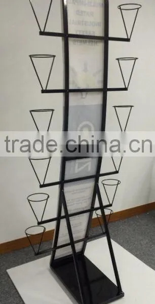 2016 Hot Sale Floor Metal Helmet Display Stand photo-3