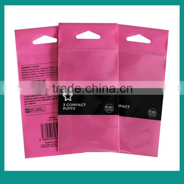 Multicolour Printed Cosmetic Packing Bag With Header