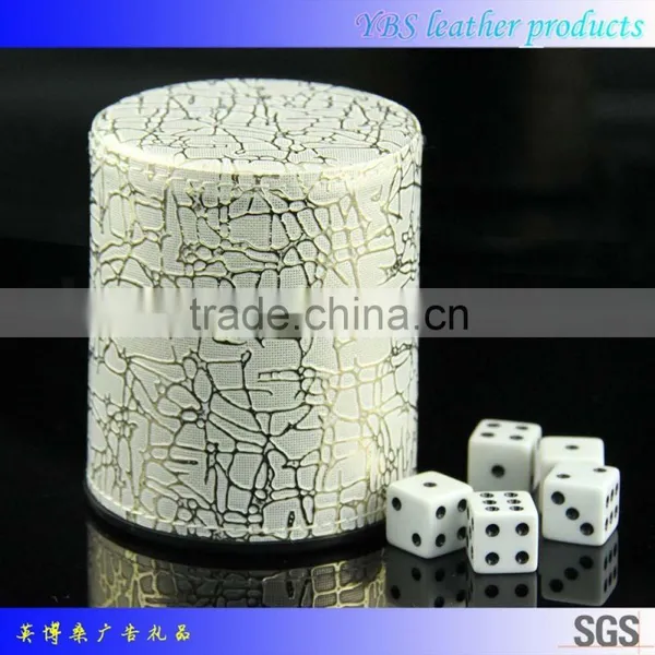 Factory Direct Custom Genuine Leather Dice Cup for Promotion Gift photo-3