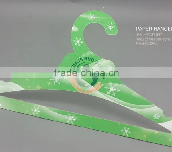 High Loading Eco-friendly Recycled Paper Clothes Hanger Cardboard Hanger photo-4