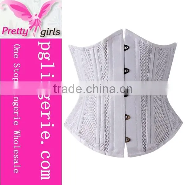 Steel Boned Latex Underbust Slimming Latex Corset for Ladies