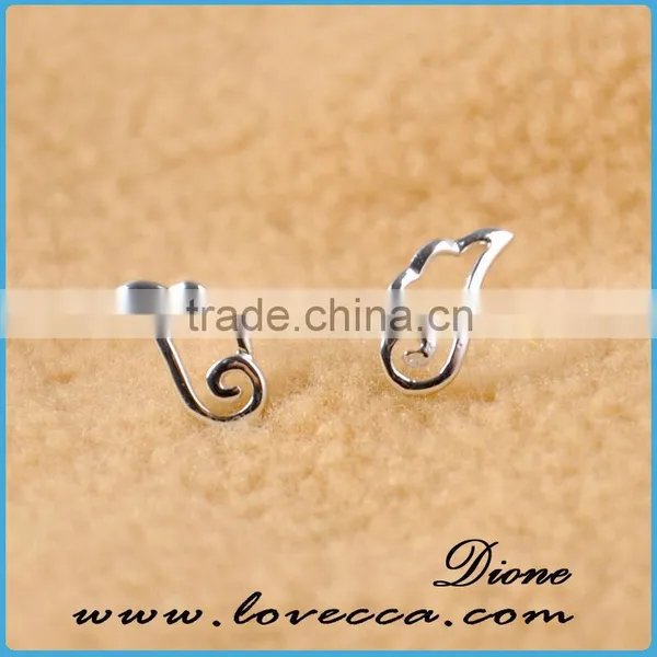 Free Shipment Women Pure Silver Leaf Earring Setting Wholesale Factory Supplier photo-4