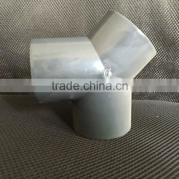 Customized Injection Plastic Three-way Pipe Fittings photo-2