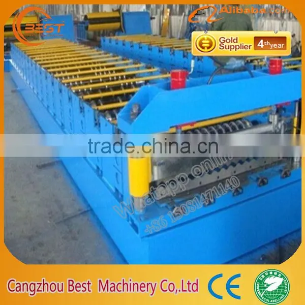 Corrugated Steel Profile Roof Roll Forming Machine