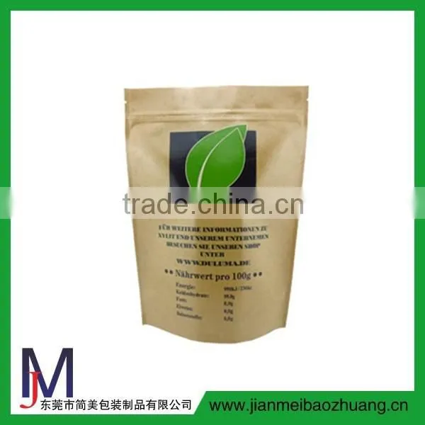 Customized Gravure Printing Surface Cheap Kraft Paper Bag / Recycled Heat Seal Brown Paper Pouch photo-3