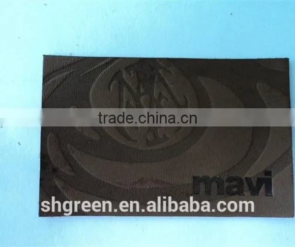 Simple Design PU Leather Tags for Men's Casual Trousers photo-6