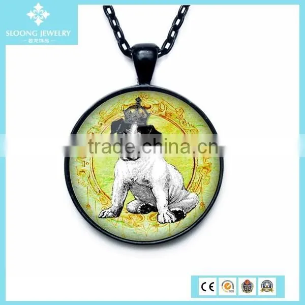 925 Hot Fashionable Silver Glass Heart Pendant Wholesale photo-3