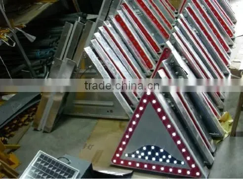 Solar Road Work Ahead Signage, Automatically Lighting Traffic Signs for Road Construction photo-6