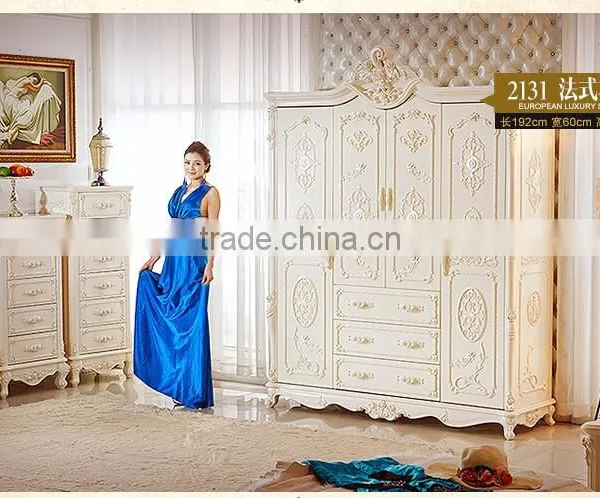 2016 European Style Luxury Wardrobe Closet Italian Closet Wooden photo-2