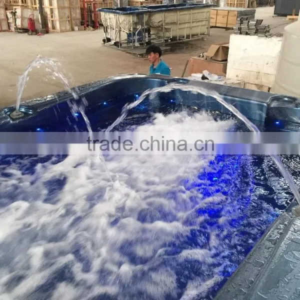 Usa Balboa System Acrylic Massage Jets Family Used Swim Spa photo-3
