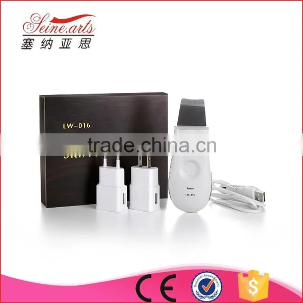 White Ultrasoinc Skin Scrubber With Lithium Battery Lw-016 photo-4