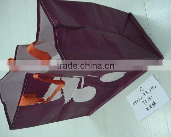 Advertised Coating 80gsm PP Nonwoven Shopping Bag Drawstring Bags