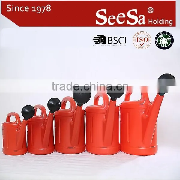 5L Red Plastic Watering Can
