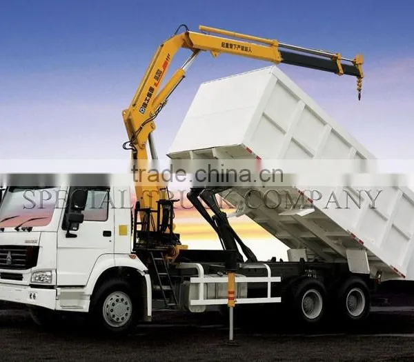 HOWO Mounted Crane Loading 30TCargo Truck With Crane photo-2