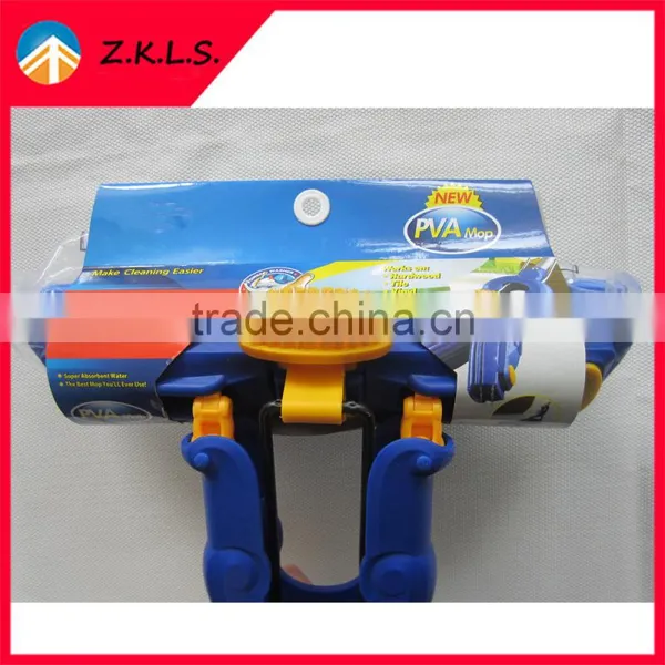 Household Multifunctional PVA Sponge Mop With Small Brush photo-5