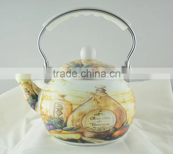 ENAMEL KETTLE MELON SHAPE DECOR photo-4