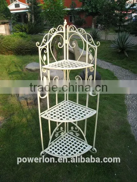 Antique Iron Living Room Corner Shelf Book Shelf photo-4