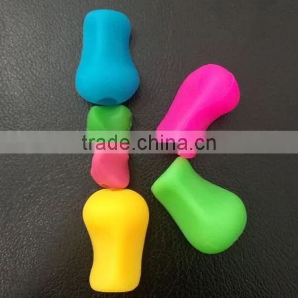 FDA LFGB Colored Pencil Grips, Silicone Rubber Handwriting Pencil Grips photo-5