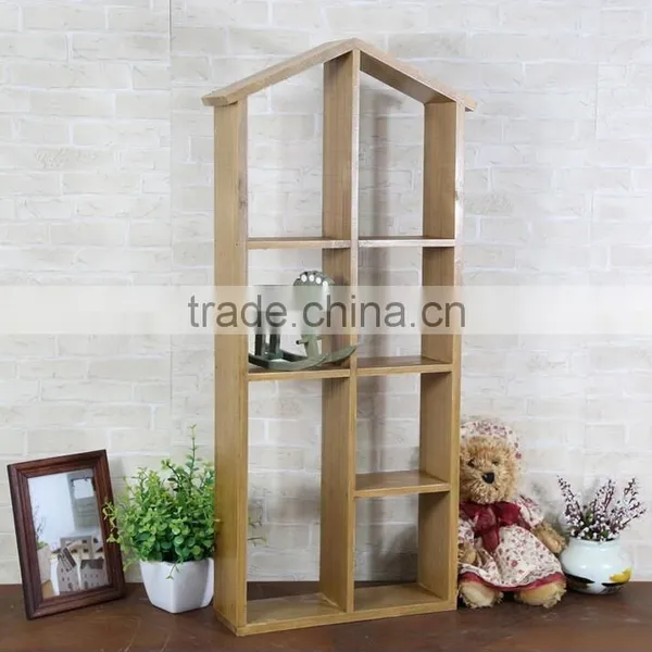 Modern Decorative Wooden Storage Display Racks on Wall photo-4