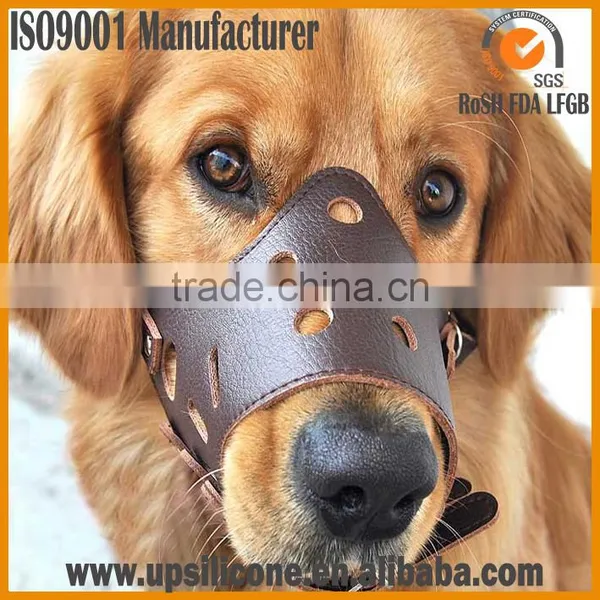Secure Leather Mesh Dog Basket Muzzles photo-3