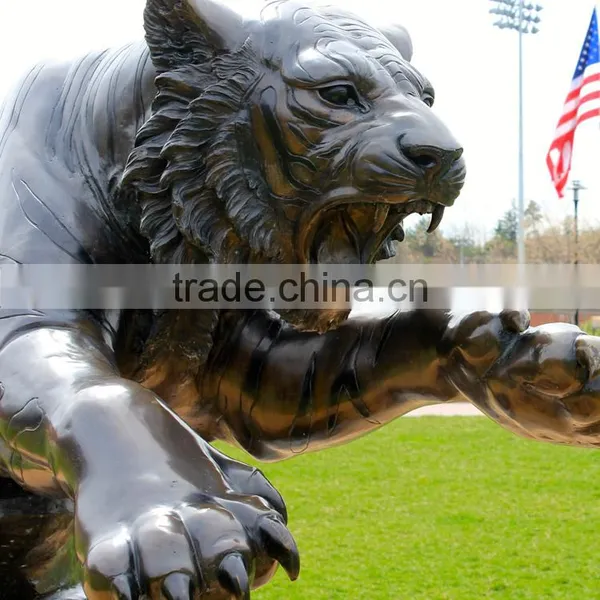 Bronze Foundry Metal Craft Life Size Tiger Bronze Animal Statue for Garden photo-3