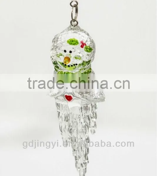 Acrylic Snowman Head Icicle Xmas Hanging Decorations photo-3