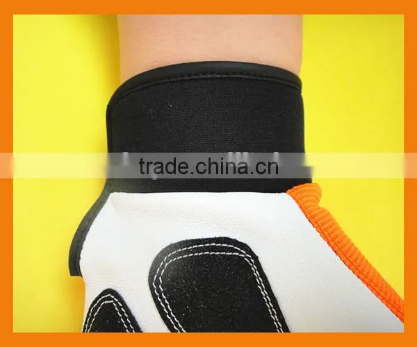 Cheap Custom Fashion Neoprene Spandex Garden Safety Work Mechanical Palm Grip Leather Women Garden Gloves photo-6