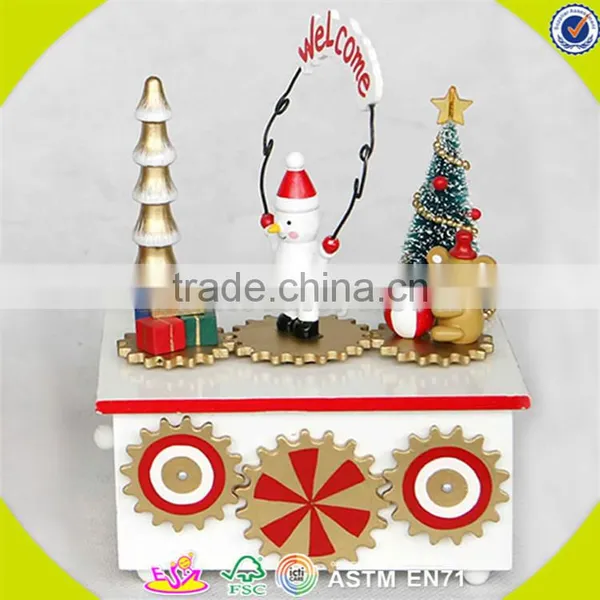 Wholesale Baby Wooden Musical Box Christmas Kids Wooden Musical Box Fashioned Wooden Musical Box W07B017A photo-5