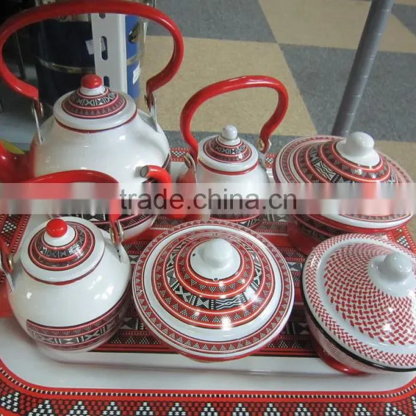 Tea Pot Water Enamel Kettle in Middle East Market photo-5