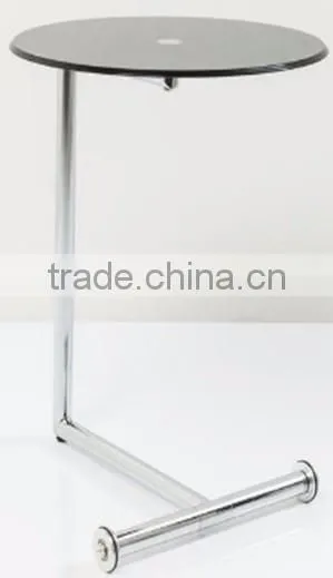 Adjustable Round Wooden Snack Table photo-4