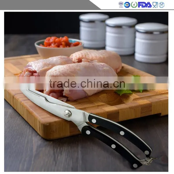 Kitchen Scissors Cuts - Heavy Duty Stainless Steel Spring - - Great Poultry, Fish, Chicken, Beef, Barbecue, Herbs and Plastic photo-3