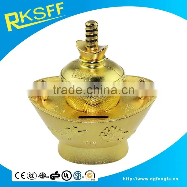 Lucky Golden Metal Ingot-shaped Money Box With High Quality photo-4