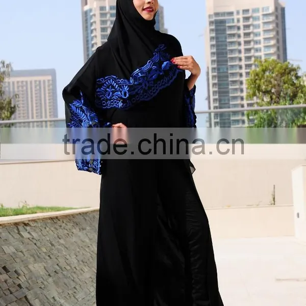 Latest Abaya Designs Black Abaya Wholesale 2016 Dubai Abaya photo-5